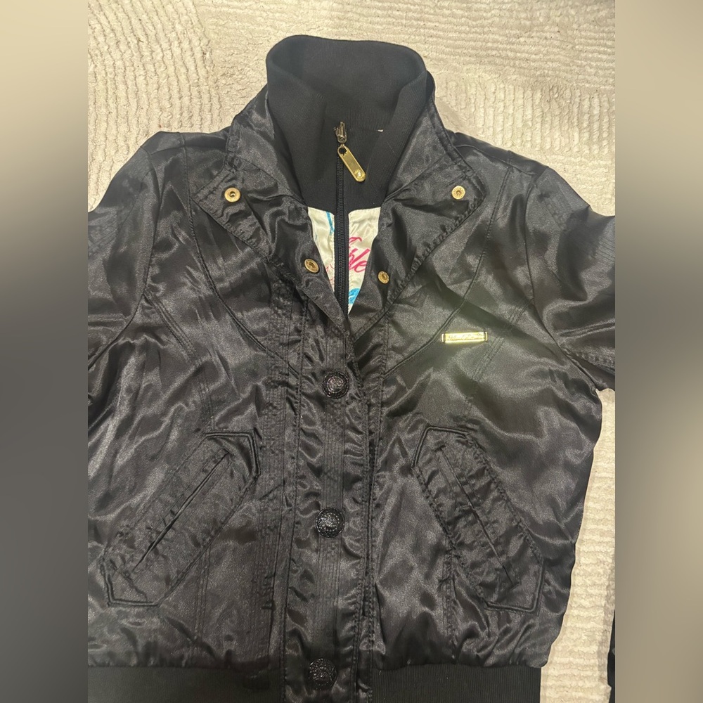 Apple Bottoms Black Bomber Jacket - Picture 2 of 5